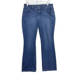 Style & Co Denim Jeans Women's Size 8S Blue Curvy Fit Boot Leg Country Cowgirl